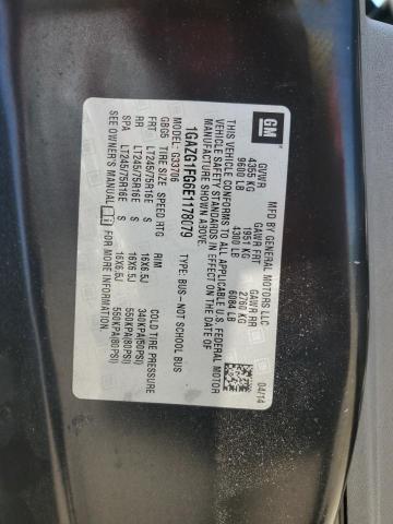 1GAZG1FG6E1178079 - 2014 CHEVROLET EXPRESS G3 LT BLACK photo 14