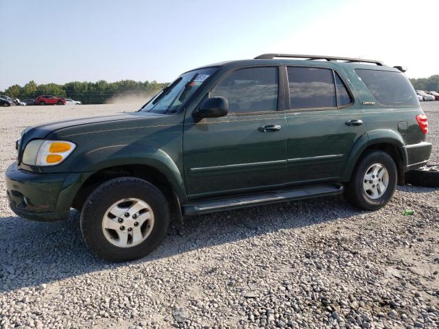 5TDZT38A12S060818 - 2002 TOYOTA SEQUOIA LIMITED GREEN photo 1