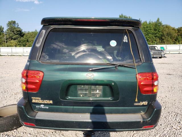 5TDZT38A12S060818 - 2002 TOYOTA SEQUOIA LIMITED GREEN photo 6