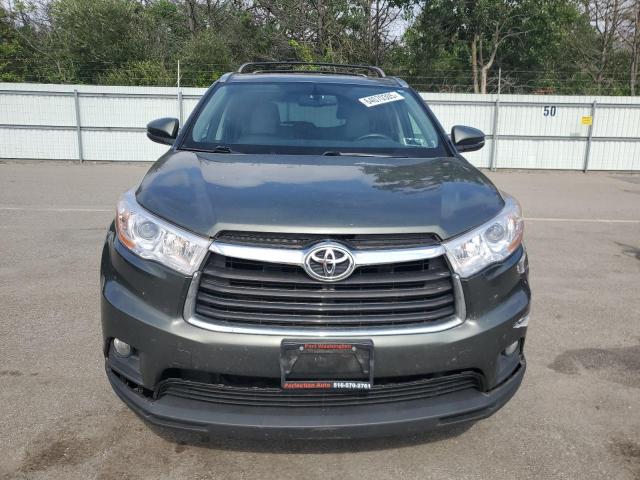 5TDJKRFH0FS112755 - 2015 TOYOTA HIGHLANDER XLE GRAY photo 5
