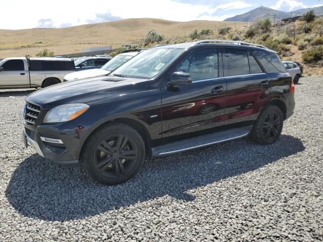 4JGDA5HB6CA036285 - 2012 MERCEDES-BENZ ML 350 4MATIC BLACK photo 1