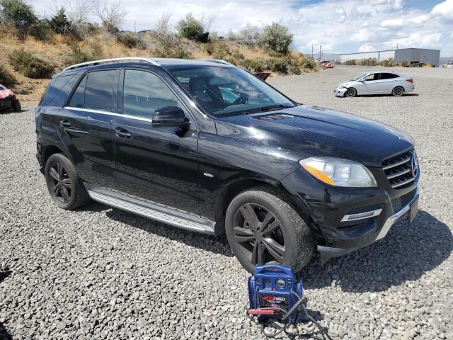 4JGDA5HB6CA036285 - 2012 MERCEDES-BENZ ML 350 4MATIC BLACK photo 4