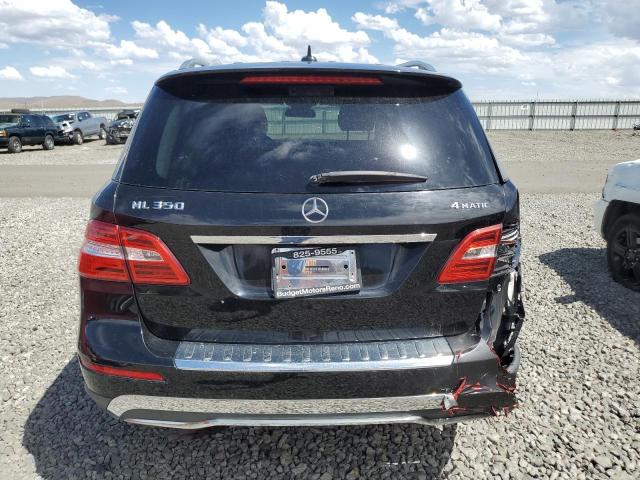 4JGDA5HB6CA036285 - 2012 MERCEDES-BENZ ML 350 4MATIC BLACK photo 6