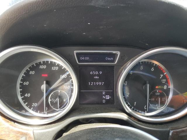 4JGDA5HB6CA036285 - 2012 MERCEDES-BENZ ML 350 4MATIC BLACK photo 9
