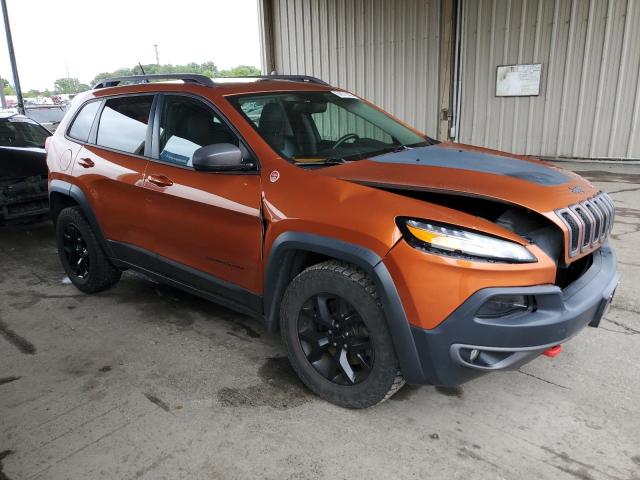 1C4PJMBS7FW746906 - 2015 JEEP CHEROKEE TRAILHAWK ORANGE photo 4