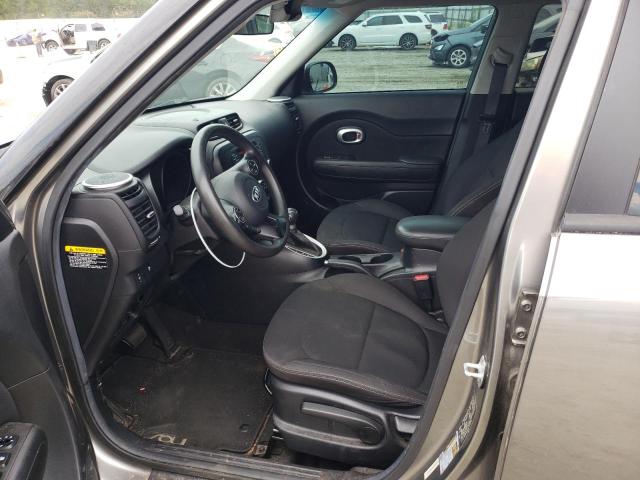 KNDJN2A26E7092196 - 2014 KIA SOUL GRAY photo 7