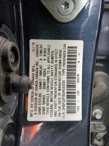2HGFC2F50JH533335 - 2018 HONDA CIVIC LX Mavi foto 12