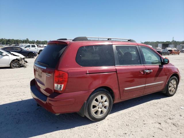 KNDMC233186053017 - 2008 HYUNDAI ENTOURAGE GLS RED photo 3