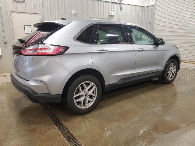 2FMPK4J92NBA93778 - 2022 FORD EDGE SEL SILVER photo 3