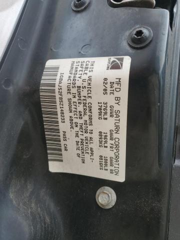 1G8AJ52F85Z148233 - 2005 SATURN ION LEVEL 2 SILVER photo 12