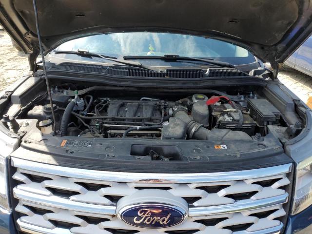 1FM5K7D83KGB03640 - 2019 FORD EXPLORER XLT Niebieski zdjęcie 12