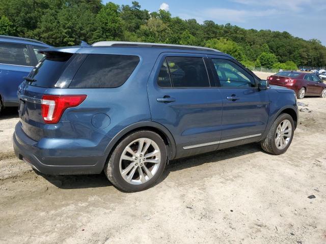 1FM5K7D83KGB03640 - 2019 FORD EXPLORER XLT Niebieski zdjęcie 3