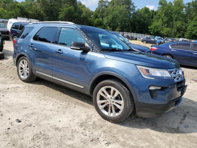 1FM5K7D83KGB03640 - 2019 FORD EXPLORER XLT Niebieski zdjęcie 4