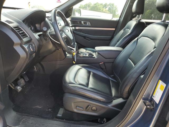 1FM5K7D83KGB03640 - 2019 FORD EXPLORER XLT Niebieski zdjęcie 7