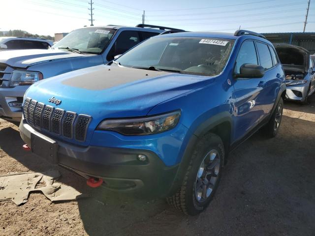1C4PJMBN6KD337554 - 2019 JEEP CHEROKEE TRAILHAWK ლურჯი ფოტო 1