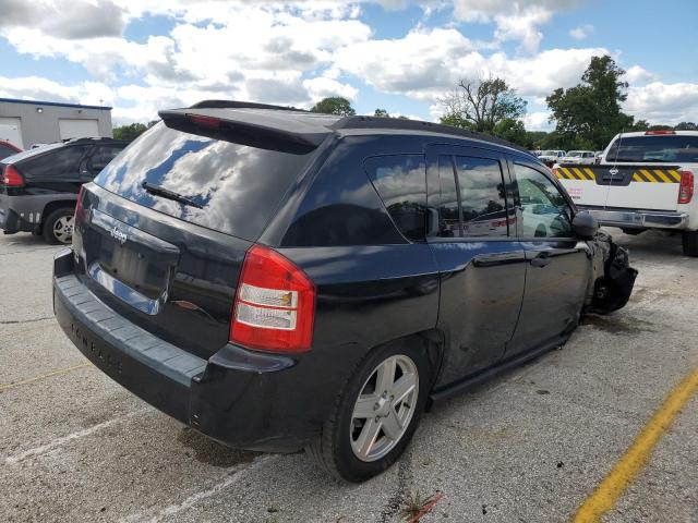 1J8FT47077D386149 - 2007 JEEP COMPASS BLACK photo 3