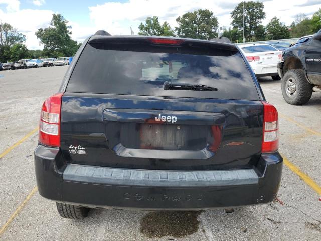 1J8FT47077D386149 - 2007 JEEP COMPASS BLACK photo 6