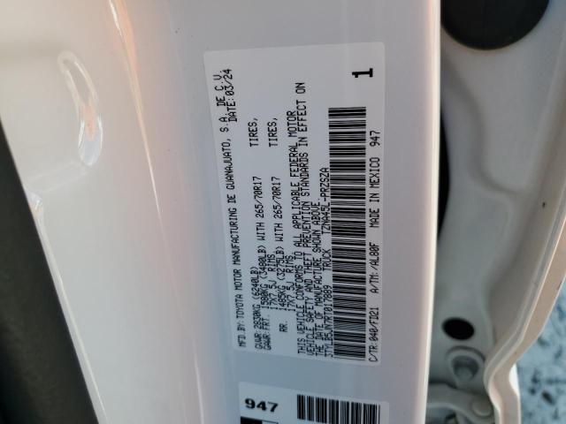 3TYLB5JN7RT017889 - 2024 TOYOTA TACOMA DOUBLE CAB 白色 照片 13