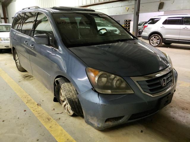 5FNRL38719B025330 - 2009 HONDA ODYSSEY EXL BLUE photo 9