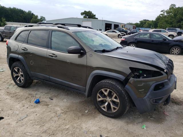 1C4PJMBS2FW600641 - 2015 JEEP CHEROKEE TRAILHAWK მწვანე ფოტო 4