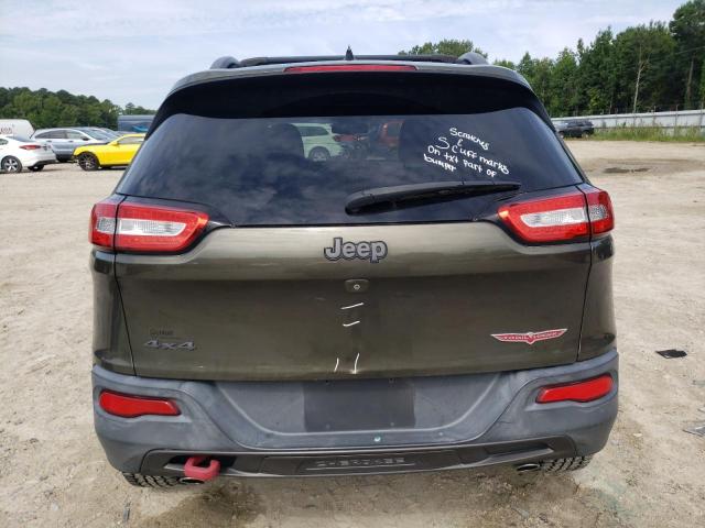 1C4PJMBS2FW600641 - 2015 JEEP CHEROKEE TRAILHAWK მწვანე ფოტო 6
