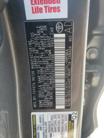 2T1KR30E95C552086 - 2005 TOYOTA COROLLA MA XR BROWN photo 12