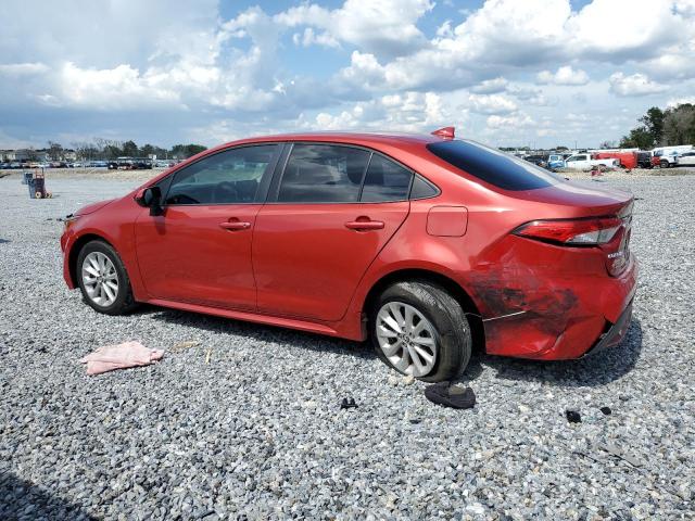 5YFVPMAE1MP176117 - 2021 TOYOTA COROLLA LE RED photo 2