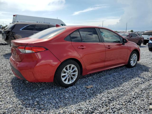 5YFVPMAE1MP176117 - 2021 TOYOTA COROLLA LE RED photo 3