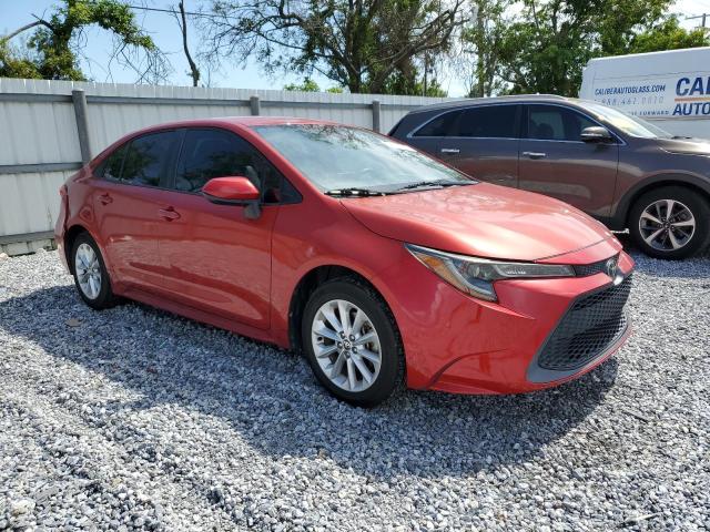 5YFVPMAE1MP176117 - 2021 TOYOTA COROLLA LE RED photo 4