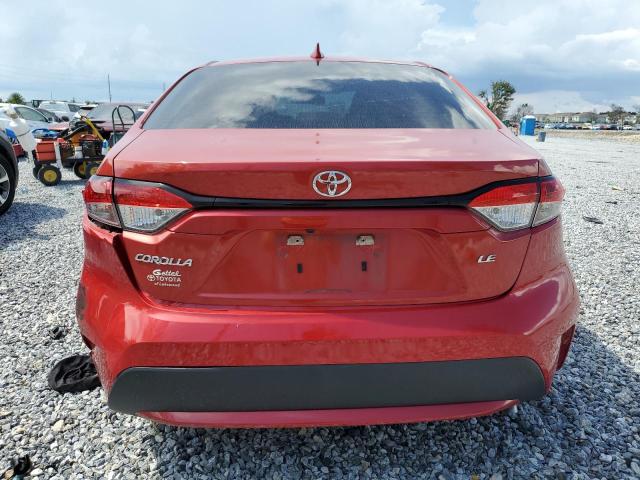 5YFVPMAE1MP176117 - 2021 TOYOTA COROLLA LE RED photo 6