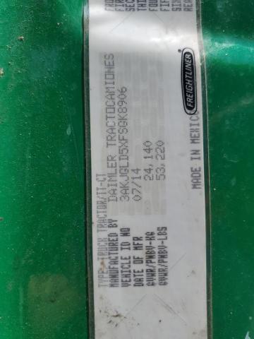 3AKJGLD5XFSGK8906 - 2015 FREIGHTLINER CASCADIA 1 绿色 照片 10