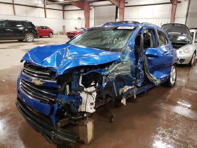 KL7CJMSB3GB602578 - 2016 CHEVROLET TRAX LTZ BLUE photo 2