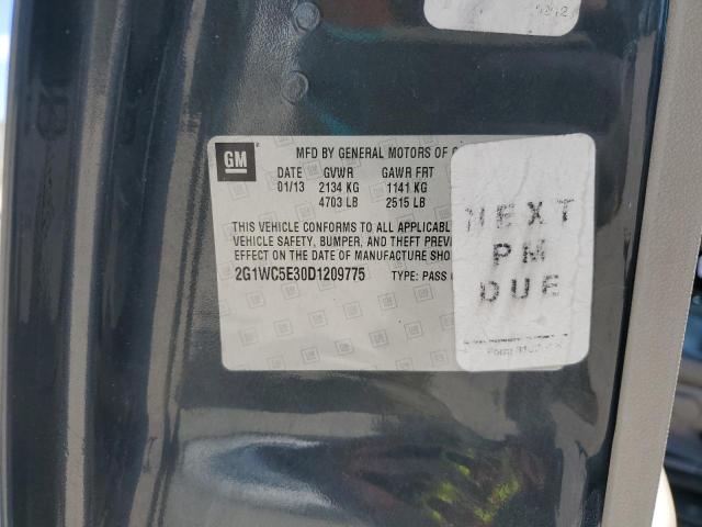 2G1WC5E30D1209775 - 2013 CHEVROLET IMPALA LTZ أسود صورة 13