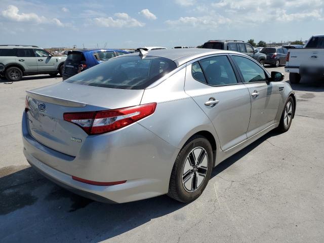 KNAGM4AD9C5012583 - 2012 KIA OPTIMA HYBRID SILVER photo 3