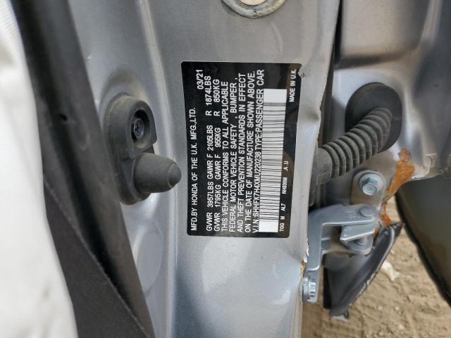 SHHFK7H4XMU220238 - 2021 HONDA CIVIC SPORT GRAY photo 13