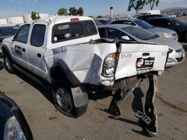 5TEGN92N94Z312997 - 2004 TOYOTA TACOMA DOUBLE CAB PRERUNNER WHITE photo 2