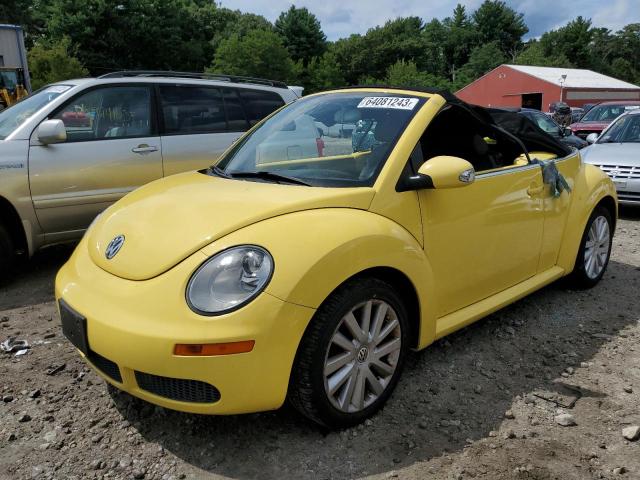 3VWRG31Y88M407059 - 2008 VOLKSWAGEN NEW BEETLE CONVERTIBLE SE YELLOW photo 1