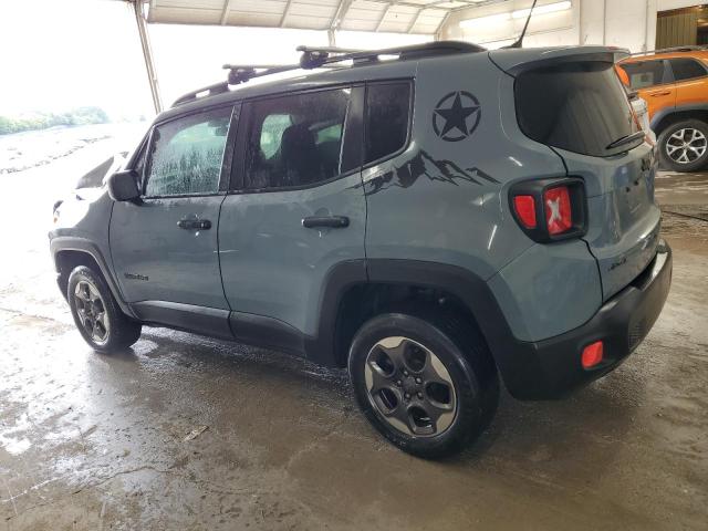 ZACCJBAB4HPF90568 - 2017 JEEP RENEGADE SPORT GRAY photo 2