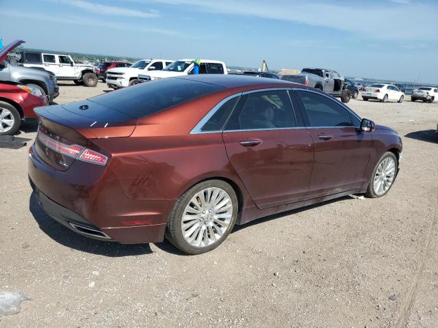3LN6L2JK6FR607599 - 2015 LINCOLN MKZ BURGUNDY photo 3