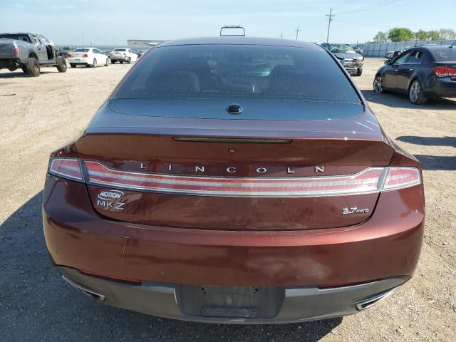 3LN6L2JK6FR607599 - 2015 LINCOLN MKZ BURGUNDY photo 6