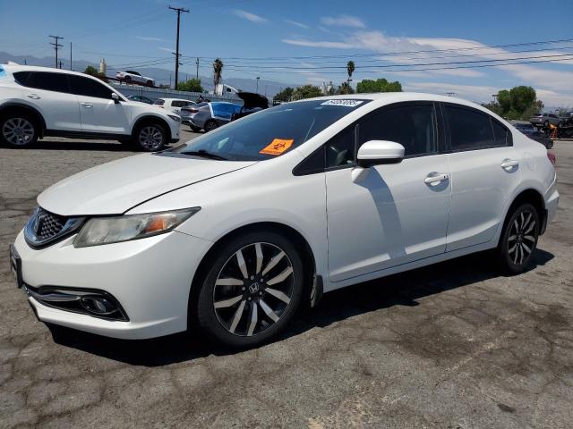 19XFB2F94EE245971 - 2014 HONDA CIVIC EXL WHITE photo 1