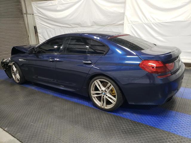 WBA6B2C51FD799146 - 2015 BMW 650 I GRAN COUPE BLUE photo 2