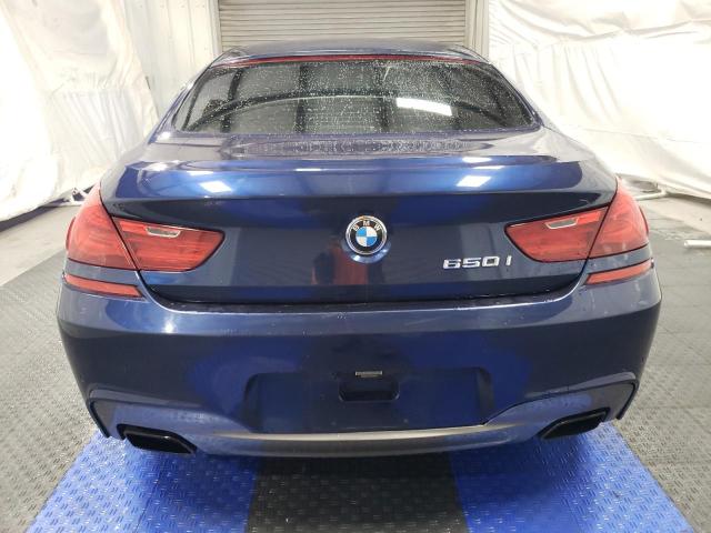WBA6B2C51FD799146 - 2015 BMW 650 I GRAN COUPE BLUE photo 6