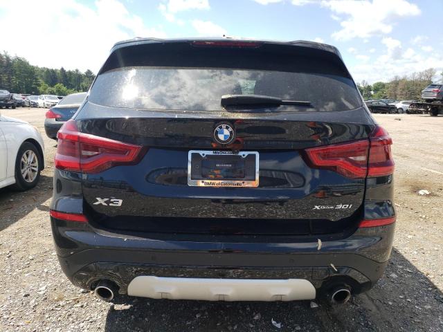 5UXTY5C03M9F26592 - 2021 BMW X3 XDRIVE30I BLACK photo 6