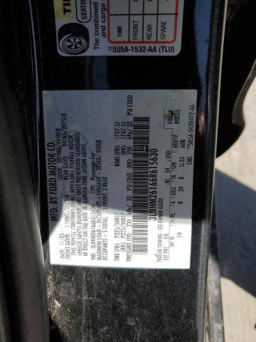 3LNHM26166R615630 - 2006 LINCOLN ZEPHYR 黑色 照片 12