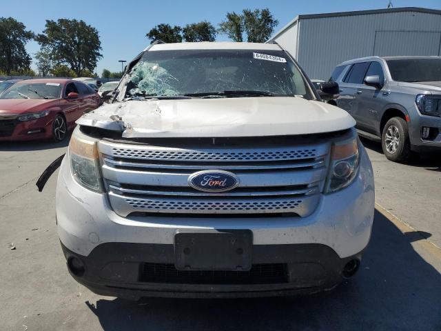 1FM5K8D8XEGB73520 - 2014 FORD EXPLORER XLT WHITE photo 5