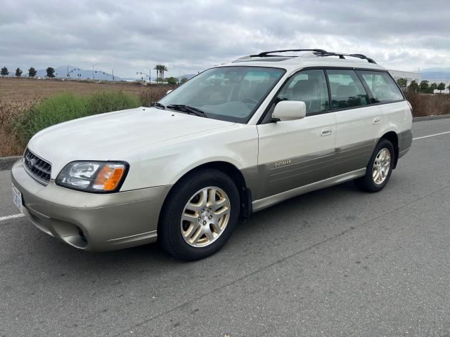 4S3BH686736602943 - 2003 SUBARU LEGACY OUTBACK LIMITED WHITE photo 2