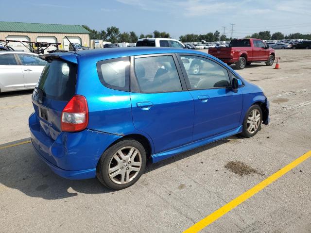 JHMGD38637S018048 - 2007 HONDA FIT S 蓝色 照片 3