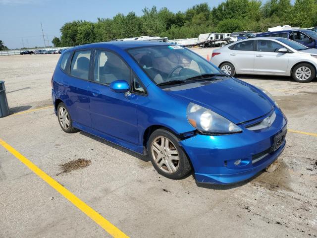JHMGD38637S018048 - 2007 HONDA FIT S 蓝色 照片 4
