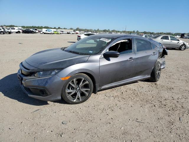 2HGFC2F80KH598147 - 2019 HONDA CIVIC SPORT GRAY photo 1